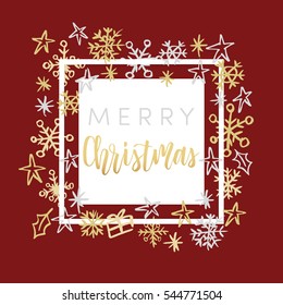 Christmas greeting card, lettering and calligraphy, modern brush lettering, hand drawn design elements, gifts, wallpapers, on vintage background