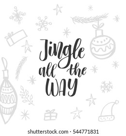 Christmas greeting card, lettering and calligraphy, modern brush lettering, hand drawn design elements, gifts, wallpapers, on vintage background