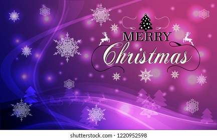 Christmas greeting card light vector background. Merry Christmas holidays wish design and ornament decoration. Vector illustration.