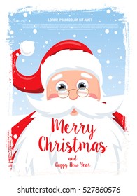 Christmas greeting card. Merry Christmas and happy new year