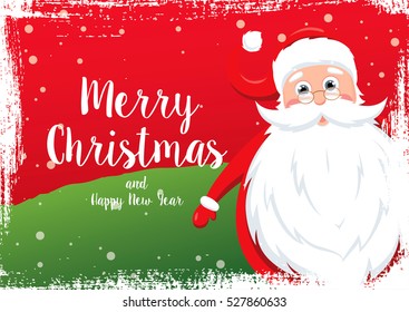 Christmas greeting card. Merry Christmas and happy new year
