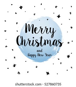 Christmas greeting card. Merry Christmas and happy new year