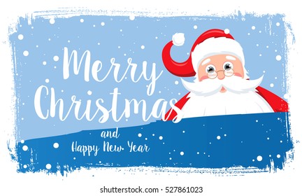 Christmas greeting card. Merry Christmas and happy new year