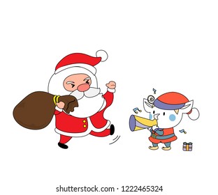 Christmas Greeting Card. Merry Christmas lettering, vector illustration