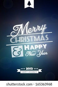 Christmas Greeting Card. Merry Christmas lettering