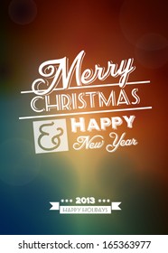 Christmas Greeting Card. Merry Christmas lettering