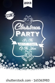 Christmas Greeting Card. Merry Christmas lettering