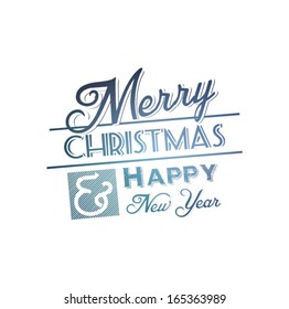 Christmas Greeting Card. Merry Christmas lettering