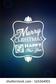 Christmas Greeting Card. Merry Christmas lettering