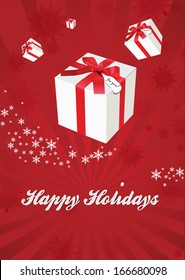 Christmas Greeting Card. Merry Christmas lettering