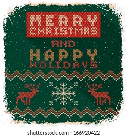 Christmas Greeting Card. Merry Christmas lettering