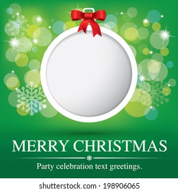Christmas Greeting Card. Merry Christmas lettering, vector 