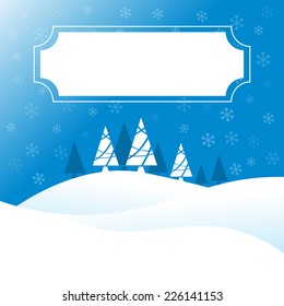 Christmas Greeting Card. Merry Christmas lettering
