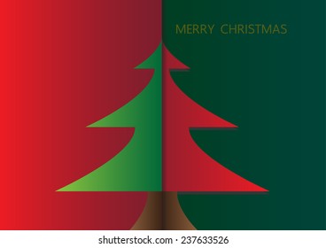 Christmas Greeting Card. Merry Christmas lettering, vector 