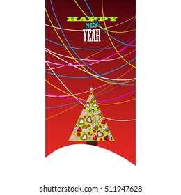 Christmas Greeting Card. Merry Christmas lettering, vector NEW YEAR posters, banners, PATTERN