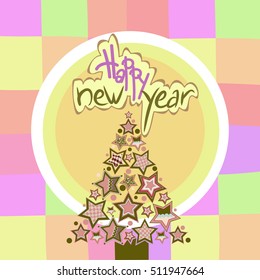 Christmas Greeting Card. Merry Christmas lettering, vector NEW YEAR posters, banners, PATTERN
