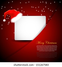Christmas Greeting Card. Merry Christmas vector decoration.