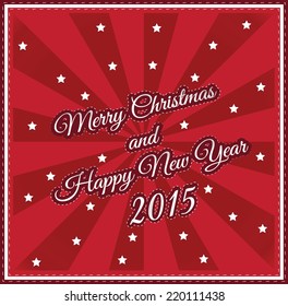 Christmas Greeting Card. Merry Christmas vector illustration