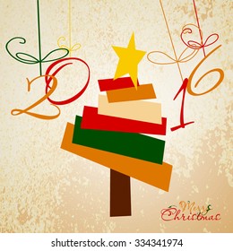 Christmas Greeting Card. Merry Christmas. Vector illustration