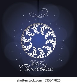 Christmas Greeting Card. Merry Christmas vector illustration