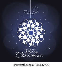 Christmas Greeting Card. Merry Christmas vector illustration