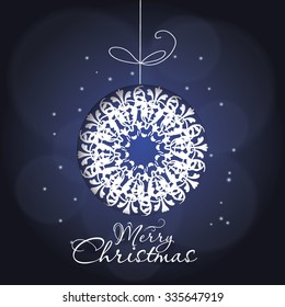 Christmas Greeting Card. Merry Christmas vector illustration