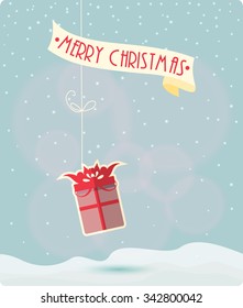 Christmas Greeting Card. Merry Christmas vector illustration