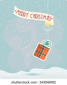 Christmas Greeting Card. Merry Christmas vector illustration