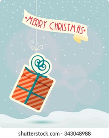 Christmas Greeting Card. Merry Christmas vector illustration