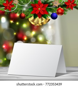 Christmas Greeting Card Mock Up