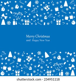 Christmas greeting card. New year background.