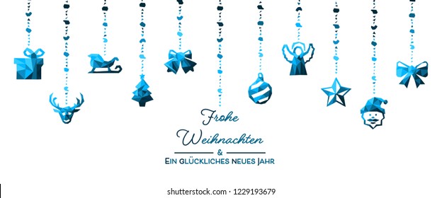 christmas greeting card with ornament elements (Merry Christmas)