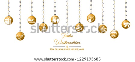 christmas greeting card with ornament elements (Merry Christmas)