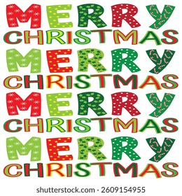 christmas greeting card  pattern illustration vector