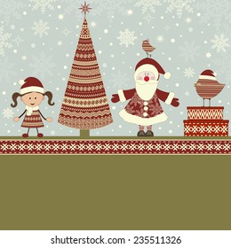 Christmas greeting card and place for text