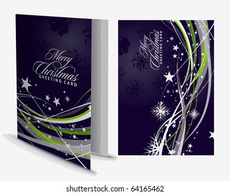 Christmas greeting card with presentation design.