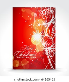 Christmas greeting card with presentation design.