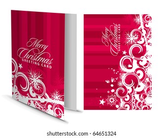 Christmas greeting card with presentation design.