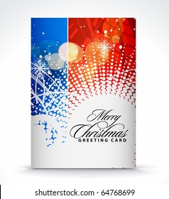 Christmas greeting card with presentation design.