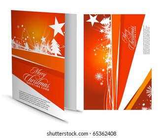 Christmas greeting card with presentation design.