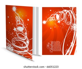 Christmas greeting card with presentation design.
