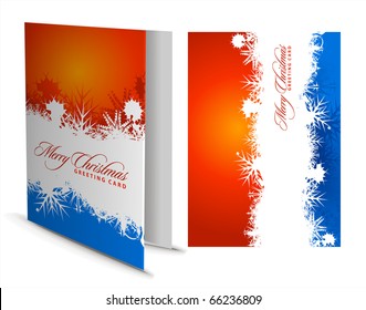 Christmas greeting card with presentation design.