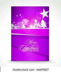 Christmas greeting card with presentation design.