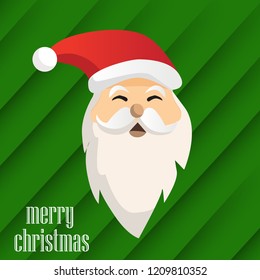 Christmas greeting card with Santa Claus 