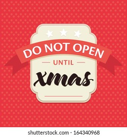 Christmas greeting card, seasonal festive concept, vector illustration