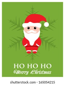 Christmas greeting card, seasonal festive concept, vector illustration