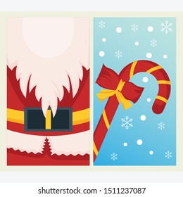 Christmas greeting card set. Backgrounds with Christmas decorations.