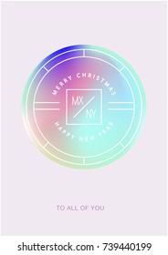 Christmas greeting card. Stock vector