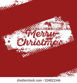 Christmas Greeting Card - Stylish Grunge Design