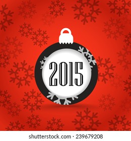 Christmas greeting card template. 2015
